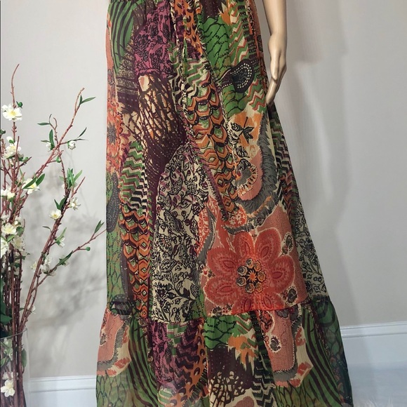 Maxi Skirt Boho style w/expandable waist - Picture 4 of 8